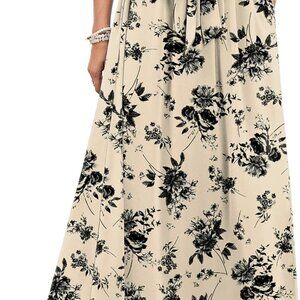 Trendy Women’s Boho Maxi Skirt - Lightweight Tie Knot Design Perfect For Summer